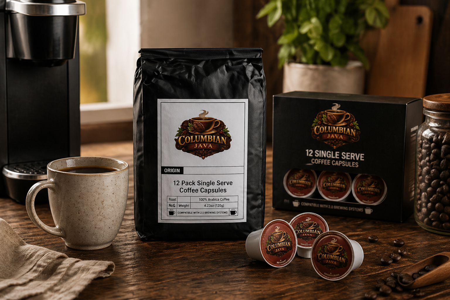 12 Pack Single Serve Coffee Capsules